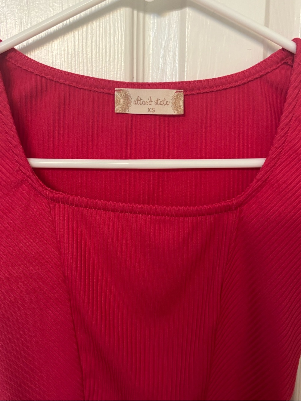 Altard state Ribbed Square-Neck Crop Top - Picture 2 of 3